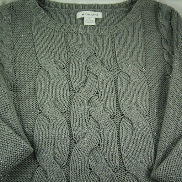 Liz Claiborne Grey Heather Sweater - Picture 3 of 7